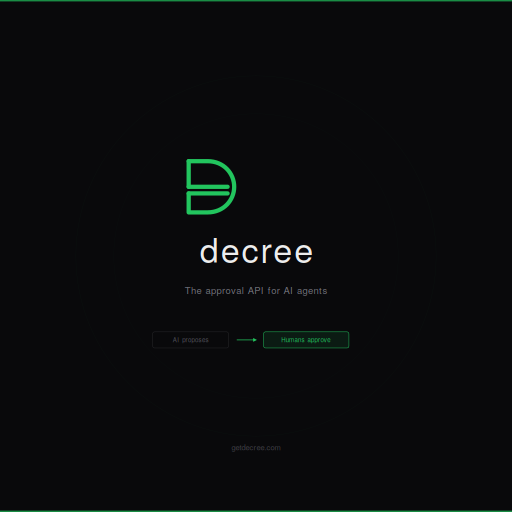 Decree approval platform interface