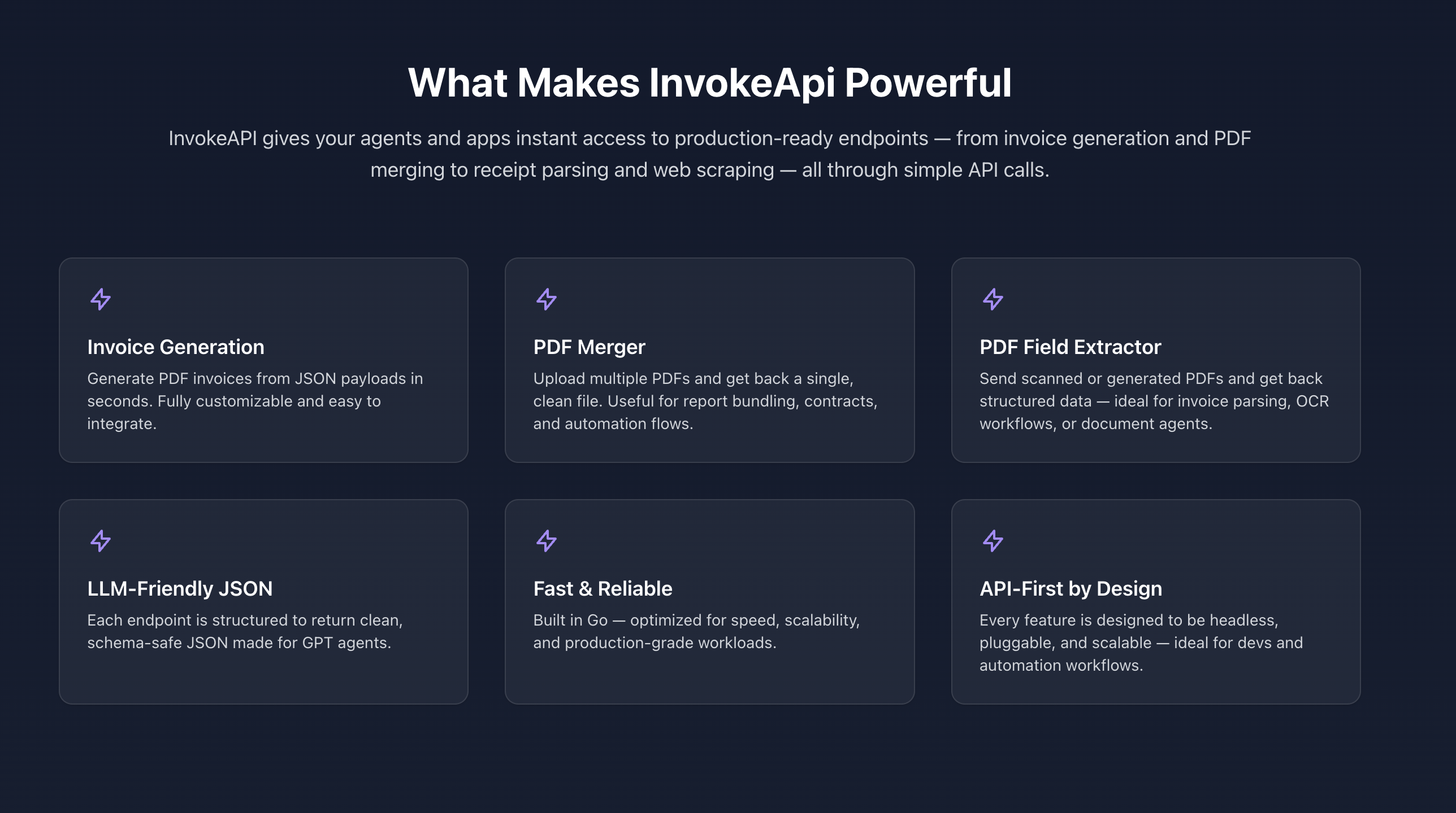 InvokeAPI – Hosted API Toolbox for AI Agents & Automation
